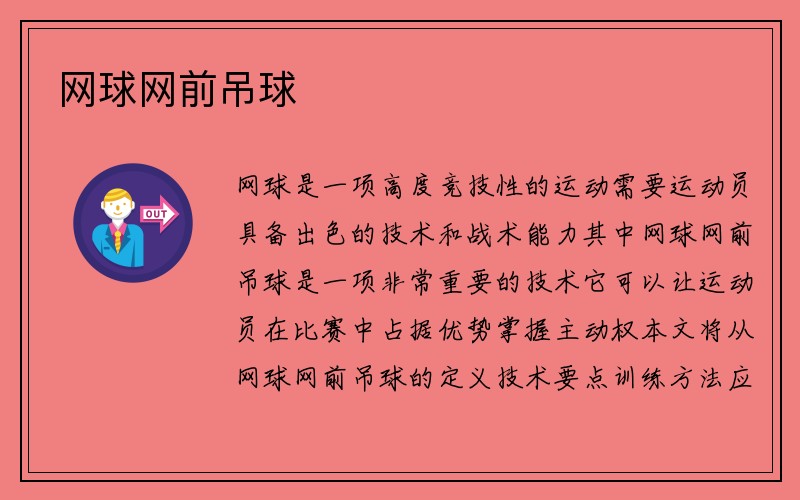 网球网前吊球