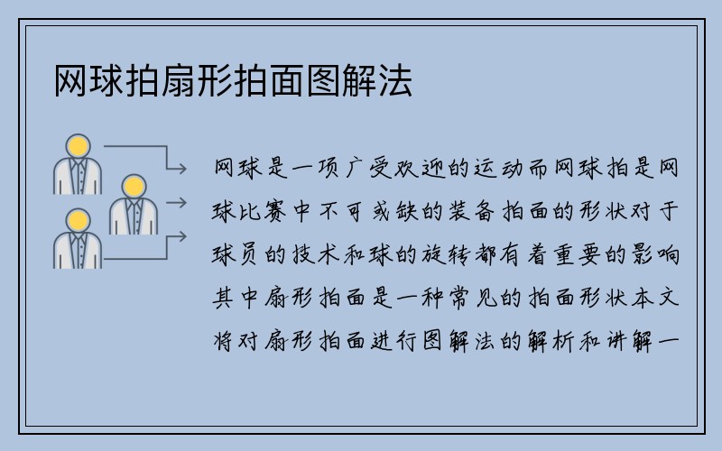 网球拍扇形拍面图解法